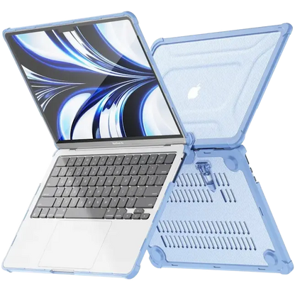 Case Clear Resistente para Mac azul claro - diseño modelado en Mac