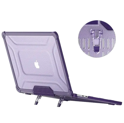 Soportes de mesa del protector de Macbook - resalte en dispositivo