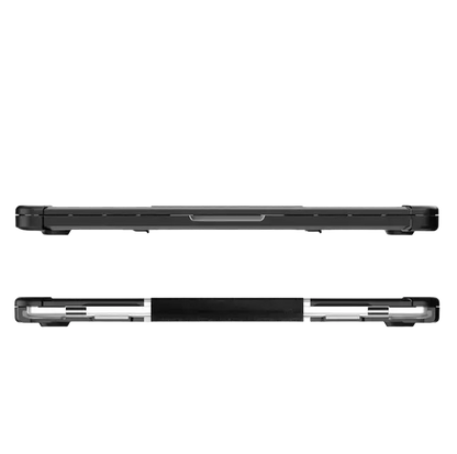 Detalle de grosor de la funda para Macbook - diseño delgado sin abultamiento innecesario