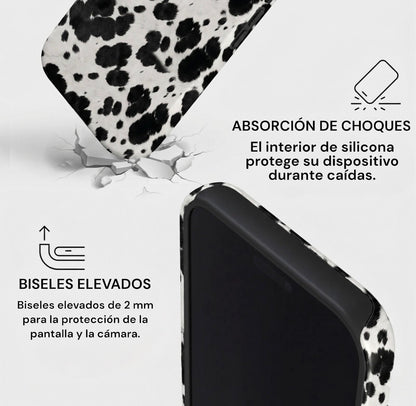 Carcasa Two Protect para iPhone - Cow Milk