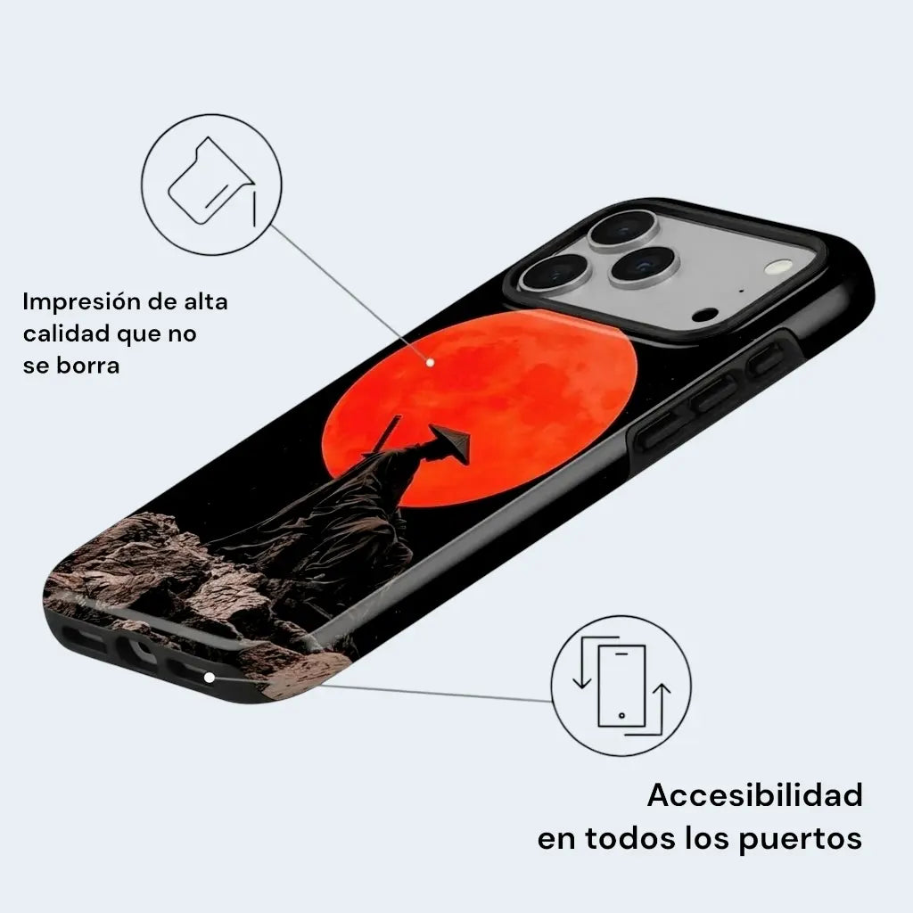 Carcasa Two Protect para iPhone - Crimson Ronin