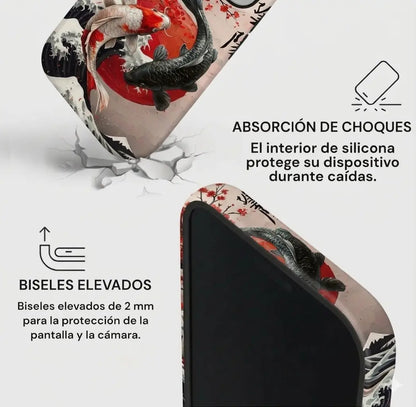 Carcasa Two Protect para iPhone - Koi Dot