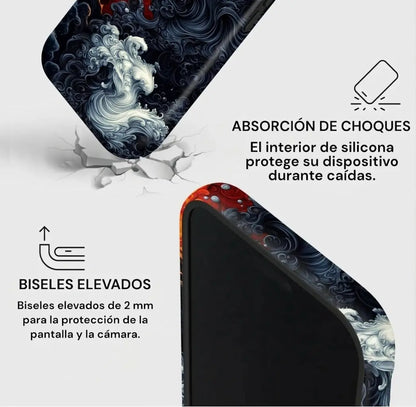Carcasa Two Protect para iPhone - Koi Eclipse