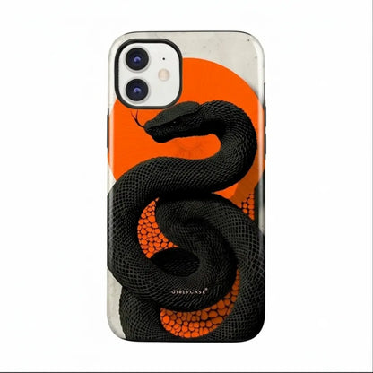 Carcasa Two Protect para iPhone - Snake Sun