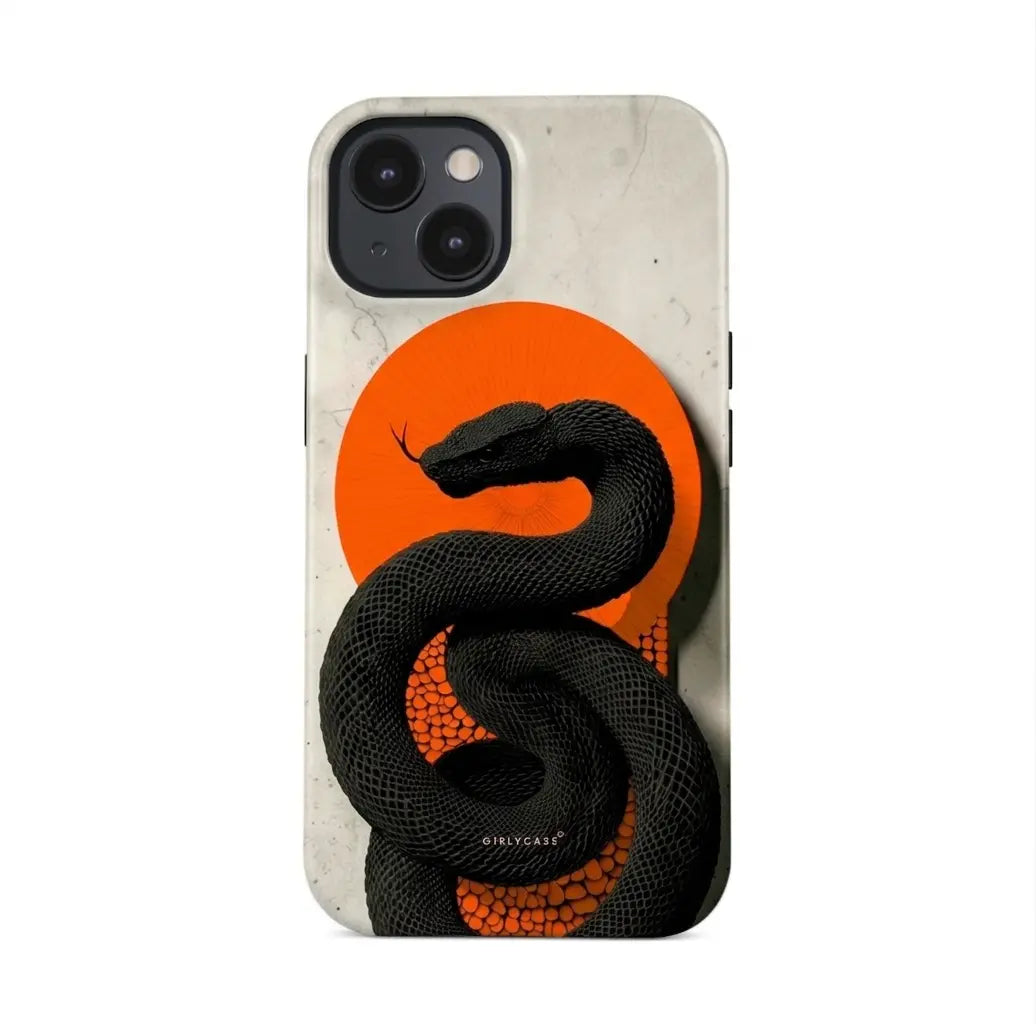 Carcasa Two Protect para iPhone - Snake Sun