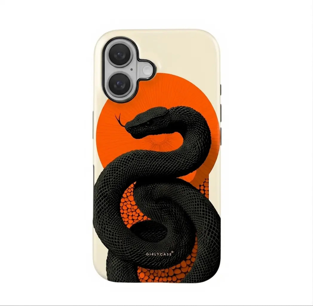 Carcasa Two Protect para iPhone - Snake Sun