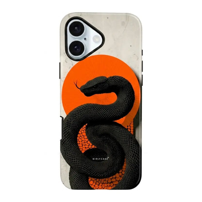 Carcasa Two Protect para iPhone - Snake Sun