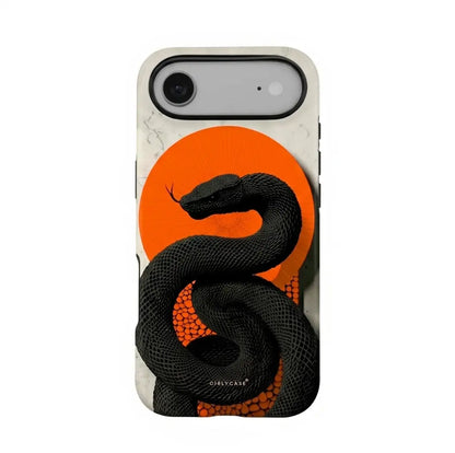 Carcasa Two Protect para iPhone - Snake Sun