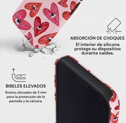 Carcasa Two Protect para iPhone - Love Vision