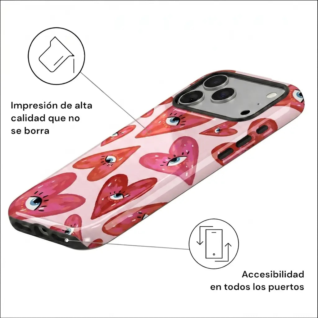 Carcasa Two Protect para iPhone - Love Vision