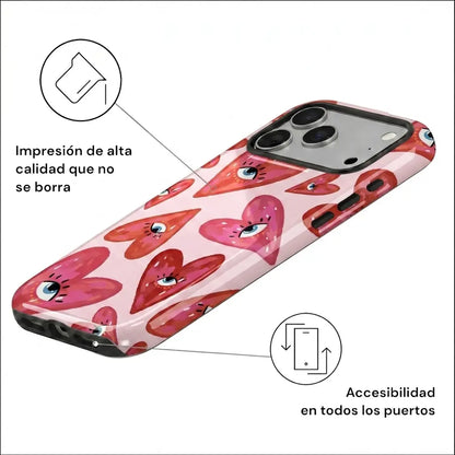 Carcasa Two Protect para iPhone - Love Vision