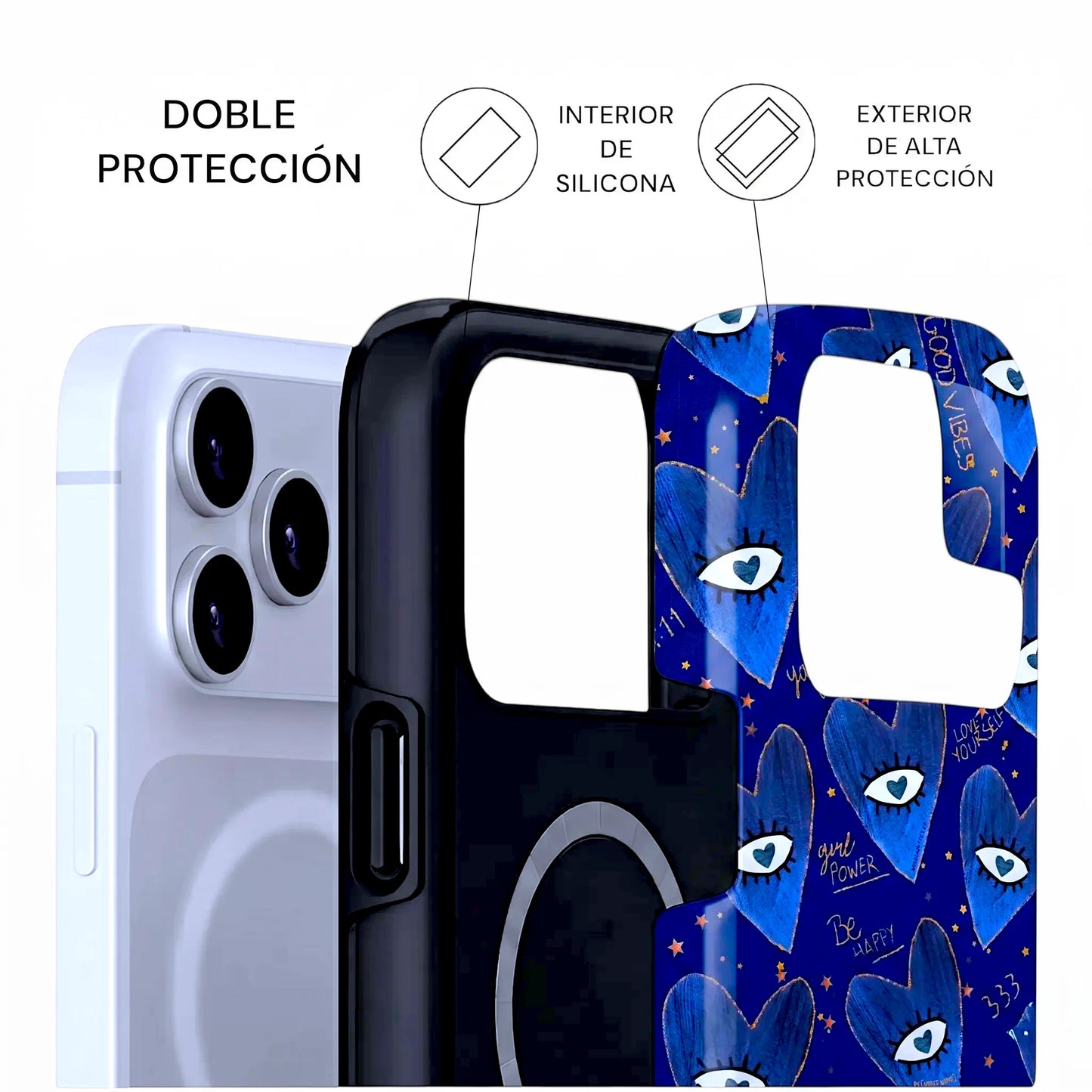 Carcasa Two Protect para iPhone - Midnight Soul