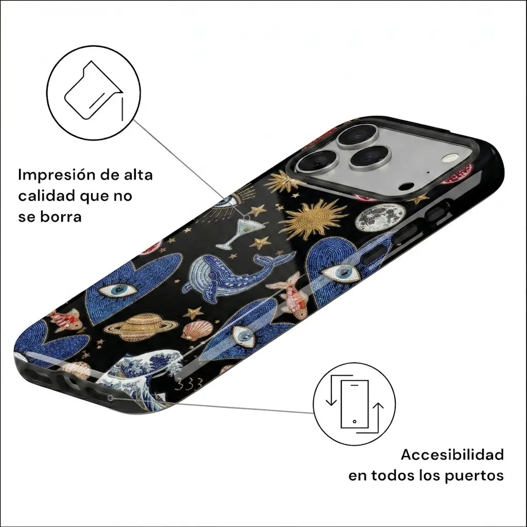 Carcasa Two Protect para iPhone - Mystic Universe