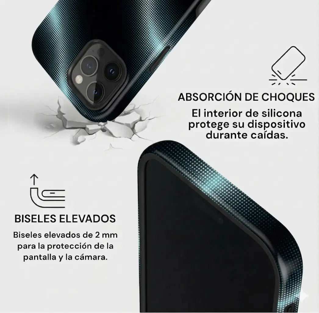 Carcasa Two Protect para iPhone - Blue Wave
