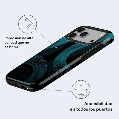 Carcasa Two Protect para iPhone - Wave Lines