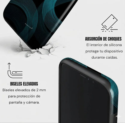 Carcasa Two Protect para iPhone - Wave Lines