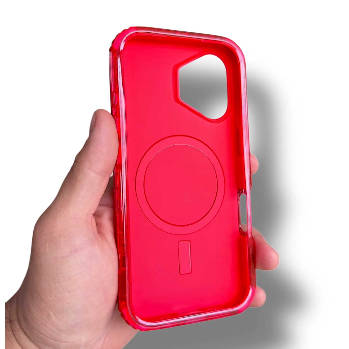 Funda Roja triple protección iPhone MagSafe urban glow resistente