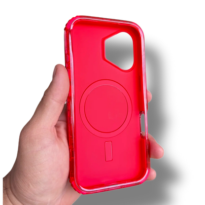 Funda Roja triple protección iPhone MagSafe urban glow resistente