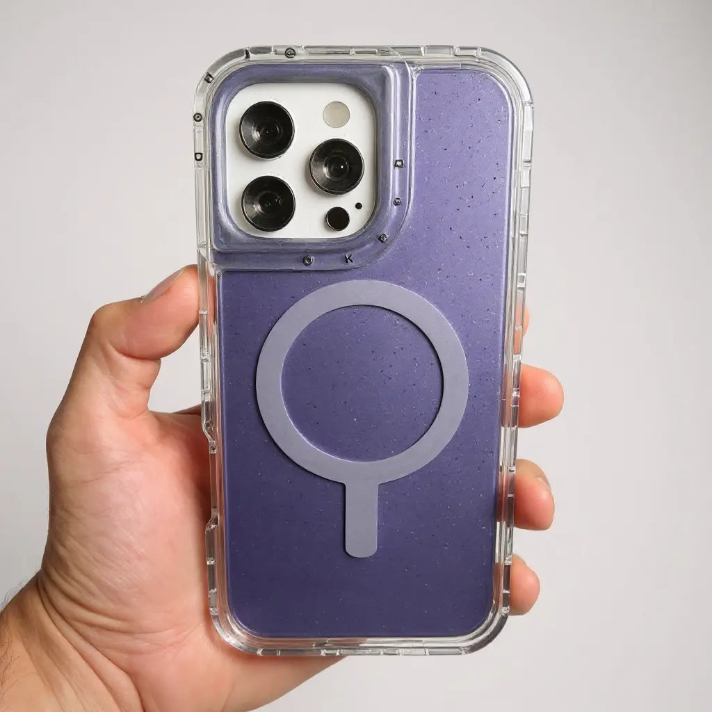 Carcasa Urban Glow Protect Lila MagSafe para iPhone 15 Pro Max Chile