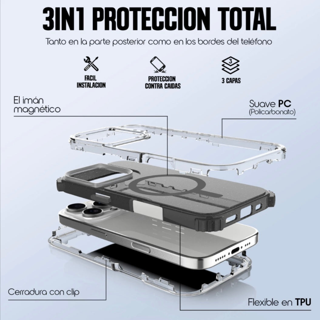 Triple capa para una mejor proteccion - Diseño 360 más resistente