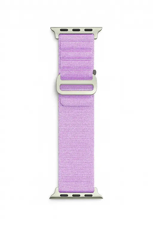 Correa de Nylon para Apple Watch - color lila - vista frontal en fondo blanco