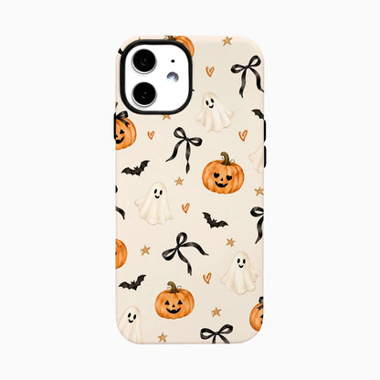 Carcasa de Halloween para iPhone - Fantasmitas y Calabazas