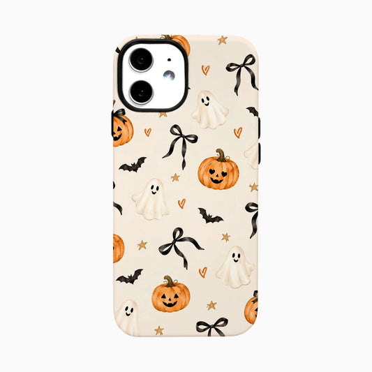Carcasa de Halloween para iPhone - Fantasmitas y Calabazas