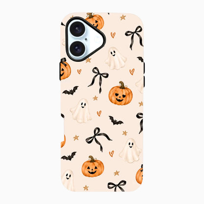 Carcasa de Halloween para iPhone - Fantasmitas y Calabazas