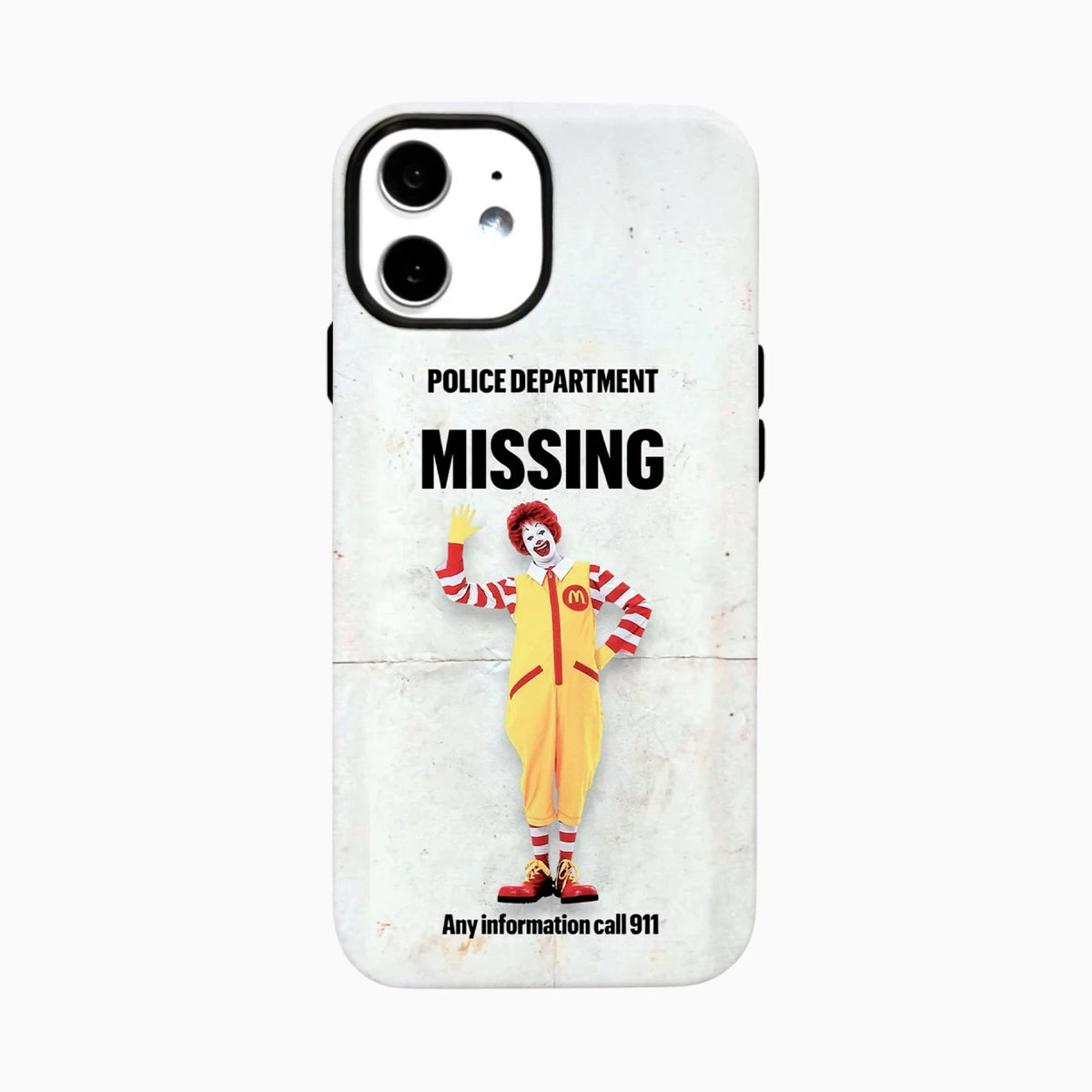 Carcasa de Halloween para iPhone - Missing Clown Fast Food Nightmare