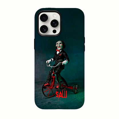 Carcasa de Halloween para iPhone - Billy y su Triciclo