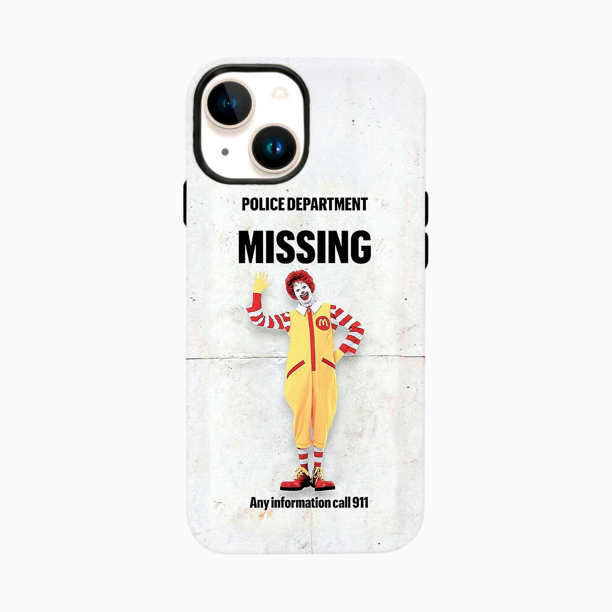 Carcasa de Halloween para iPhone - Missing Clown Fast Food Nightmare