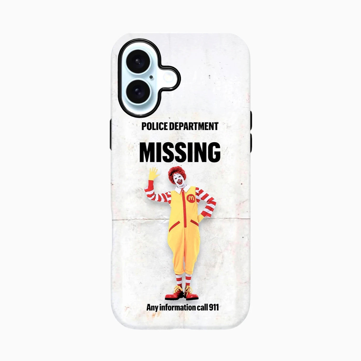 Carcasa de Halloween para iPhone - Missing Clown Fast Food Nightmare