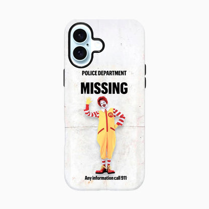 Carcasa de Halloween para iPhone - Missing Clown Fast Food Nightmare