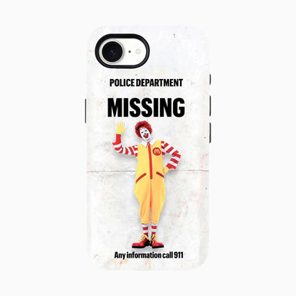 Carcasa de Halloween para iPhone - Missing Clown Fast Food Nightmare