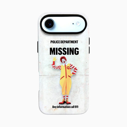Carcasa de Halloween para iPhone - Missing Clown Fast Food Nightmare