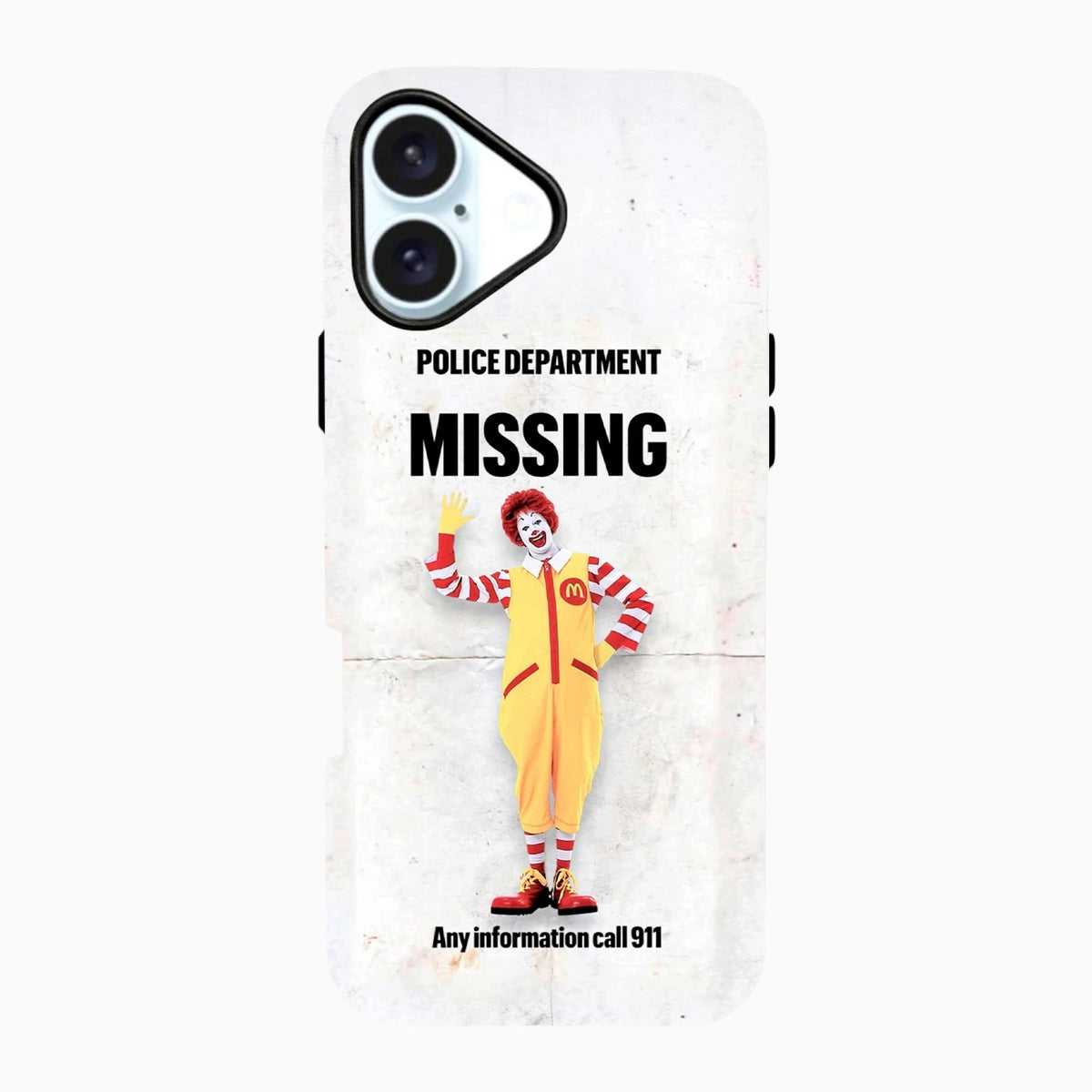 Carcasa de Halloween para iPhone - Missing Clown Fast Food Nightmare