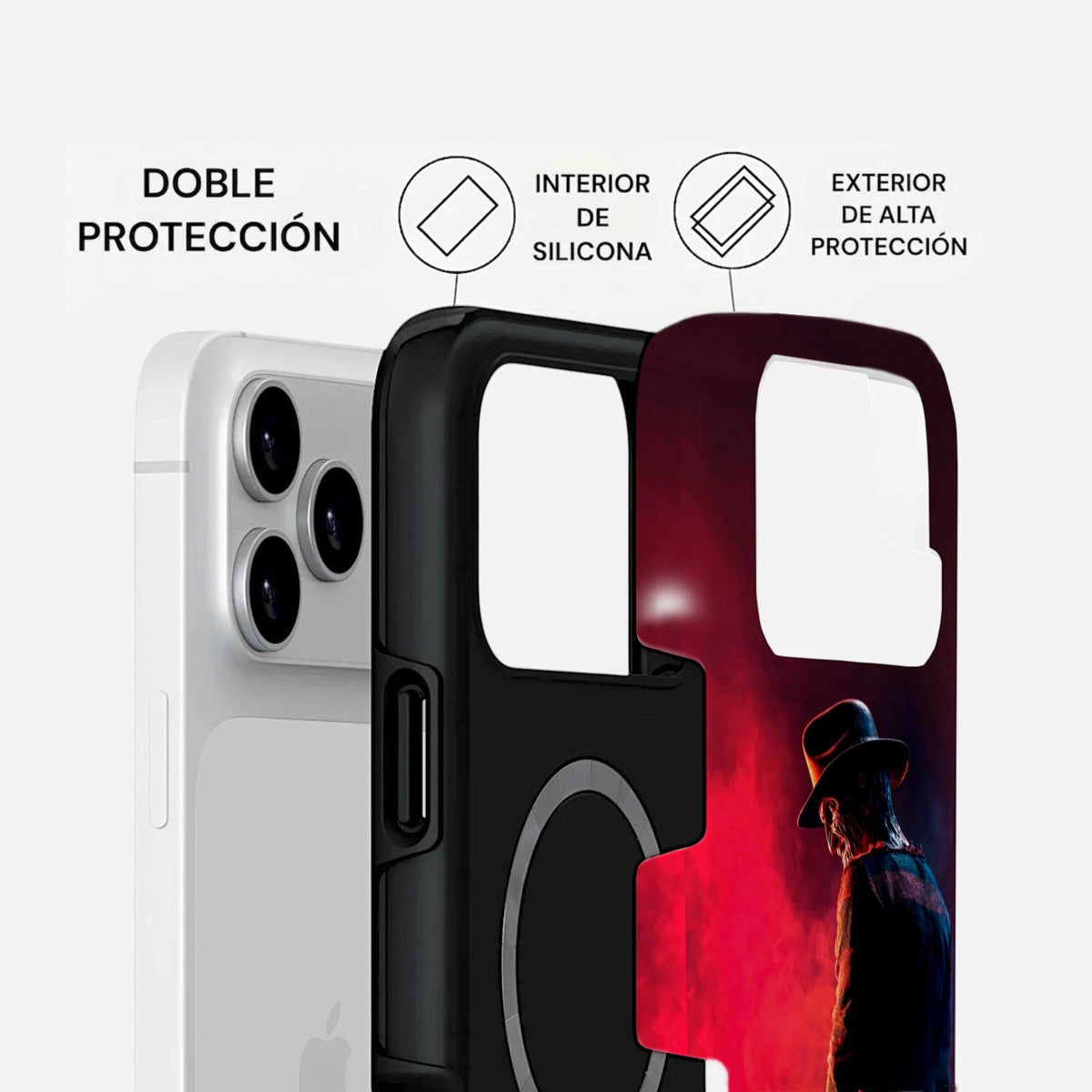 Carcasa de Halloween para iPhone - Freddy Krueger