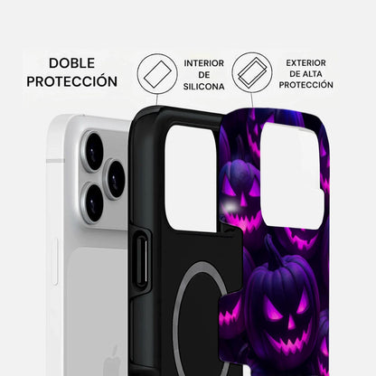 Carcasa de Halloween para iPhone - Calabazas Malvadas
