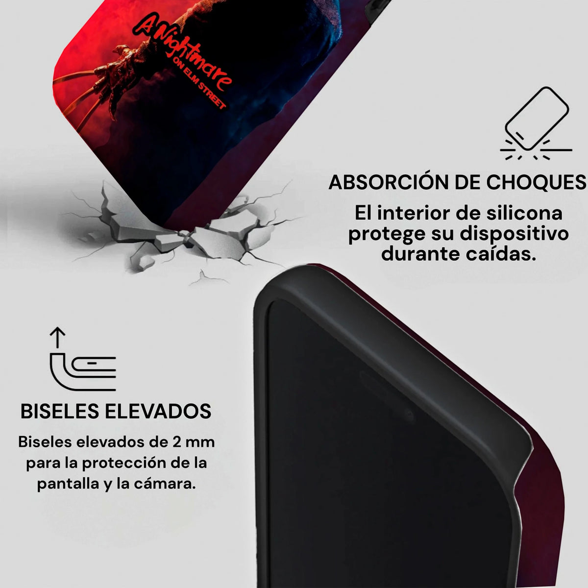 Carcasa de Halloween para iPhone - Freddy Krueger