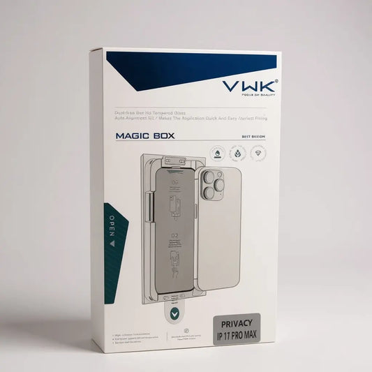 Caja de la lámina de vidrio antiespía glass-shock en el formato de iPhone 17 Pro Max