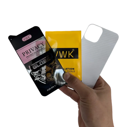 Kit de instalación de la mica protectora antiespía para iPhone