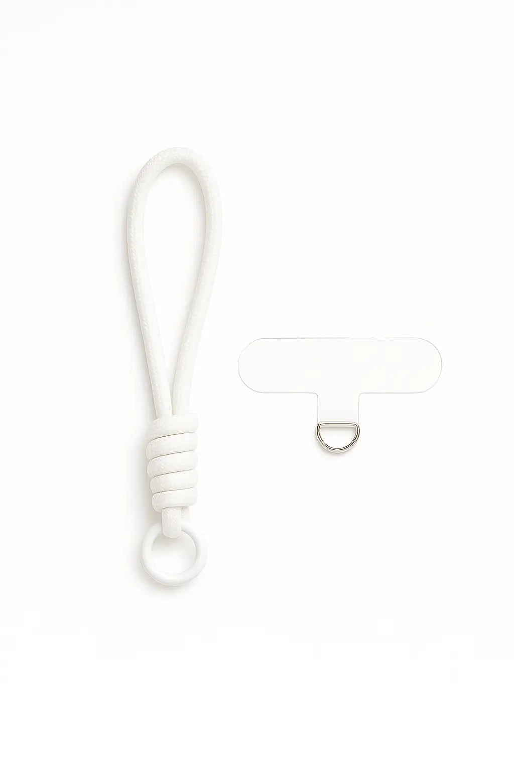 Lanyard blanco para iPhone - diseño tejido y ajustable