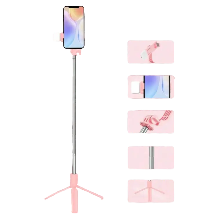 Formas de uso y extensión del trípode selfie