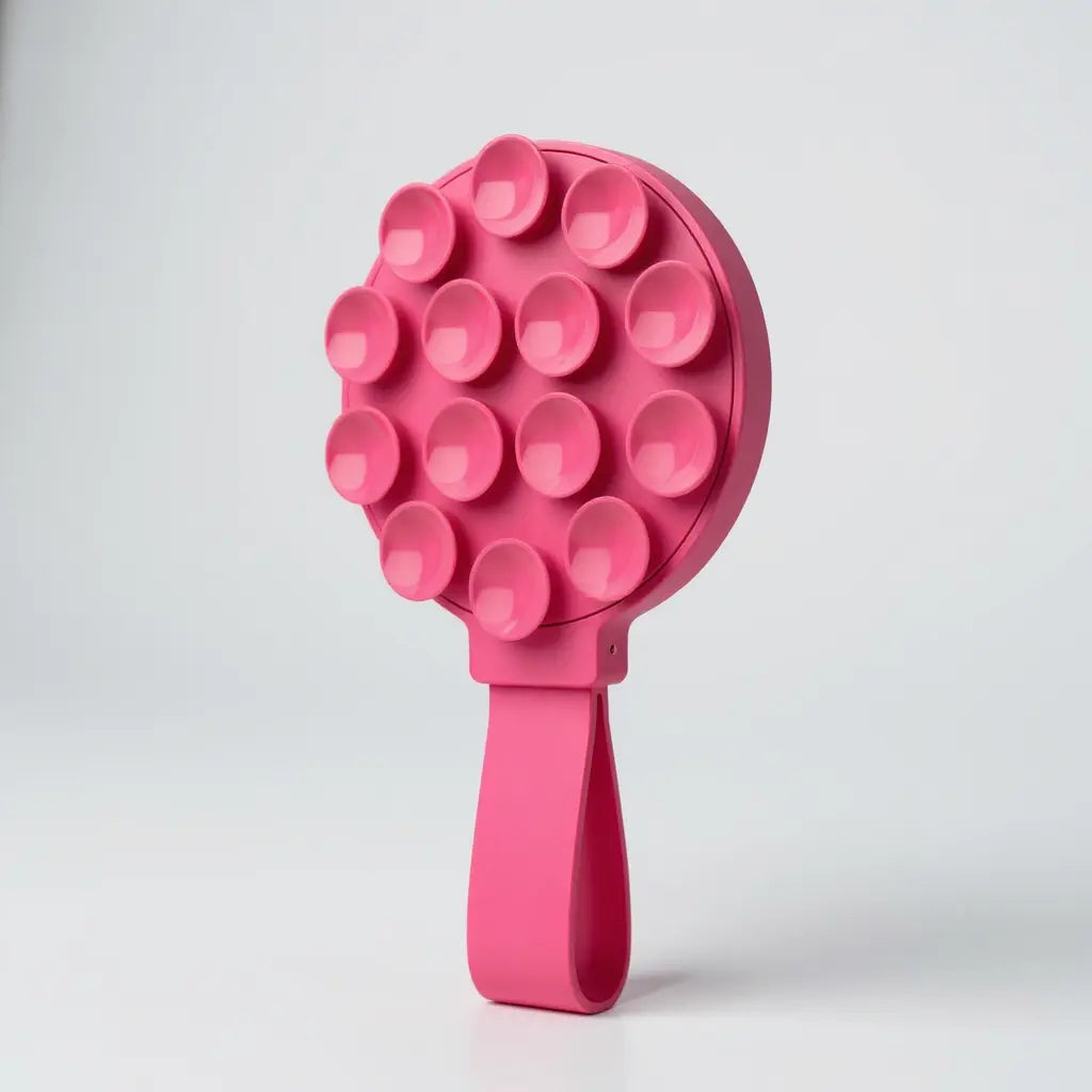 Soporte pop de succión en color fucsia para iPhone