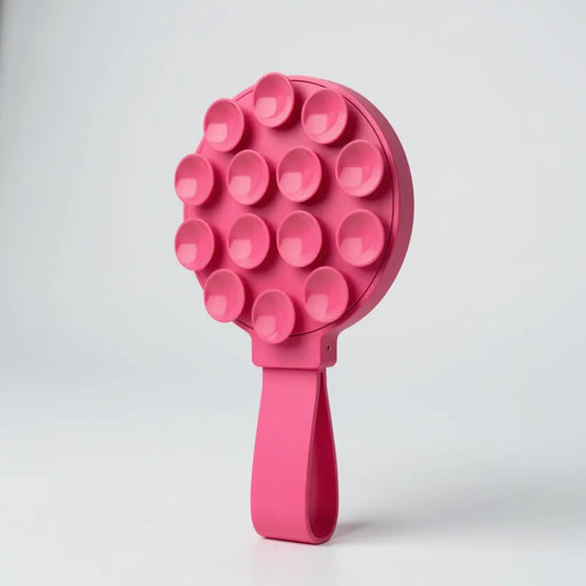 Soporte pop de succión en color fucsia para iPhone