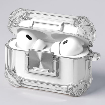 Caja protectora de airpods pro transparente - resistente a golpes y caidas accidentales