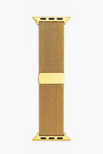 Detalle de la pulsera para Apple Watch modelo Loop Prestige en color oro