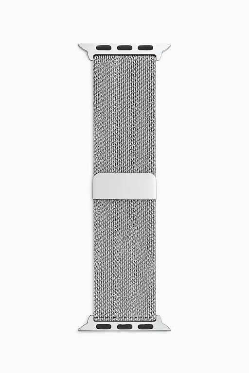 Pulsera loop de metal en color silver - imagen principal destacando la correa