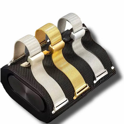 Muestreo de los 3 colores disponibles de las pulseras Loop Prestige para Apple Watch