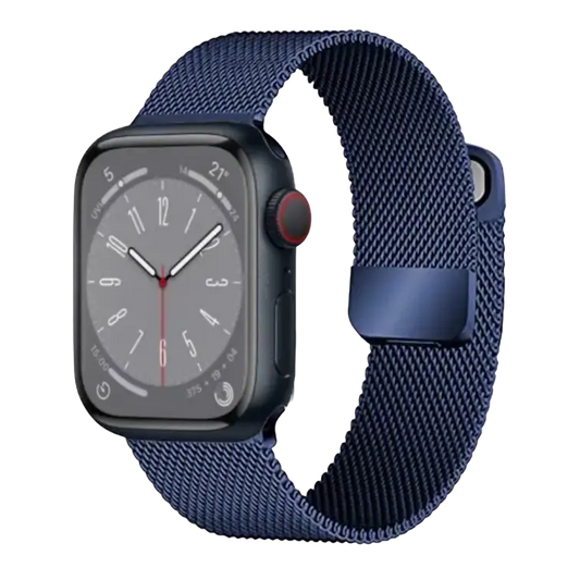 Correa para Apple Watch en color azul oscuro - modelo Milanese Loop